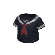 Navy Sailor Crop Top